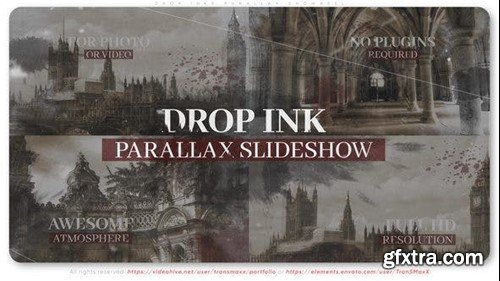 Videohive Drop Inks Parallax Showreel 44934566