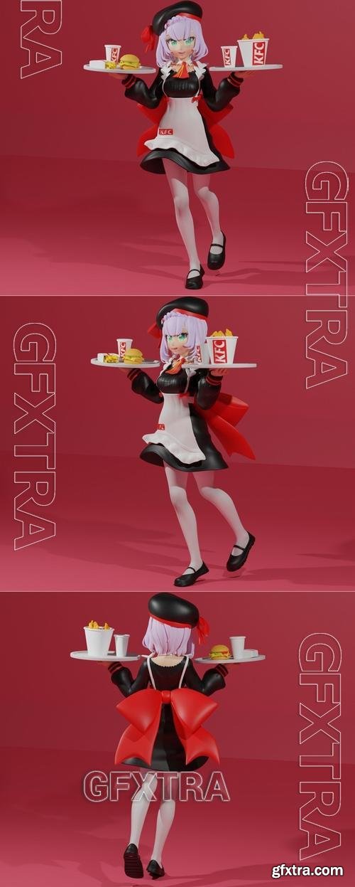 Noelle genshin impact KFC &ndash; 3D Print Model