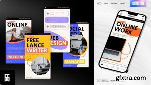 Videohive Online Work Instagram Stories 44872647