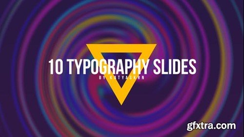 Videohive 10 Modern Gradient Typography Slides - After Effects 44903032