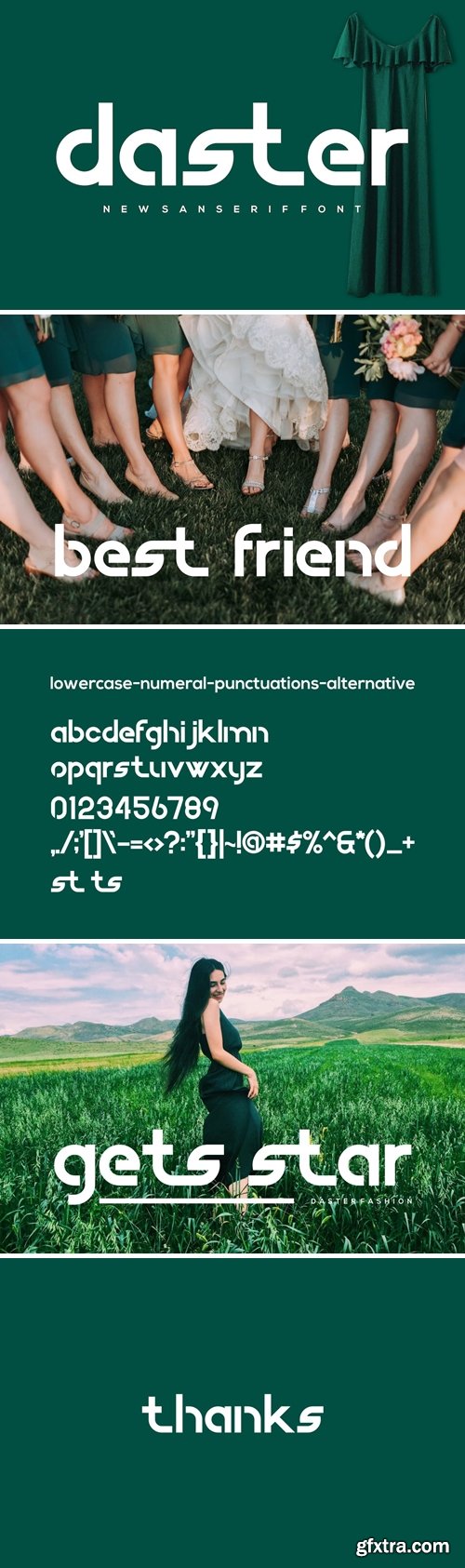 Daster Fonts