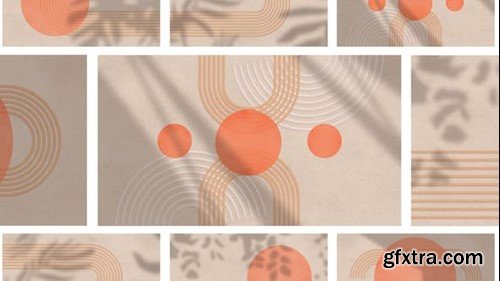 Videohive Boho Style Backgrounds Pack 44905773