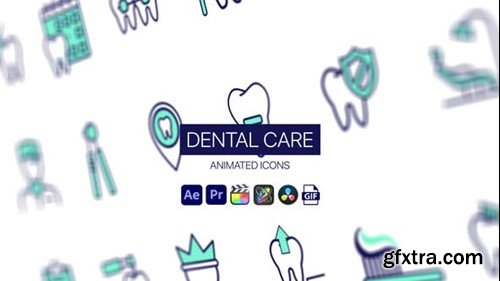 Videohive Dental Care Animated Icons 44951025