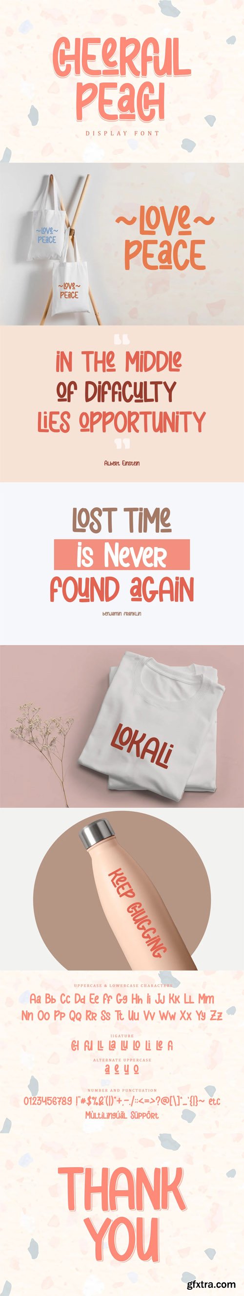 Cheerful Peach Display Font