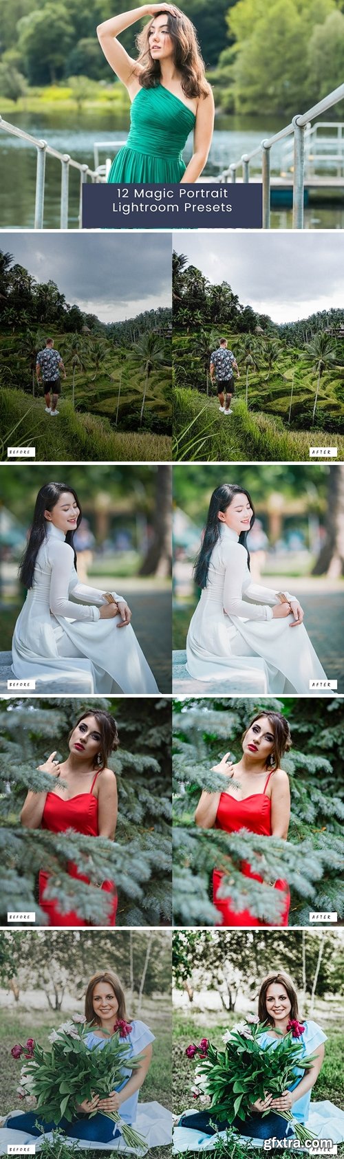 12 Magic Portrait Lightroom Presets 4UQGMGP