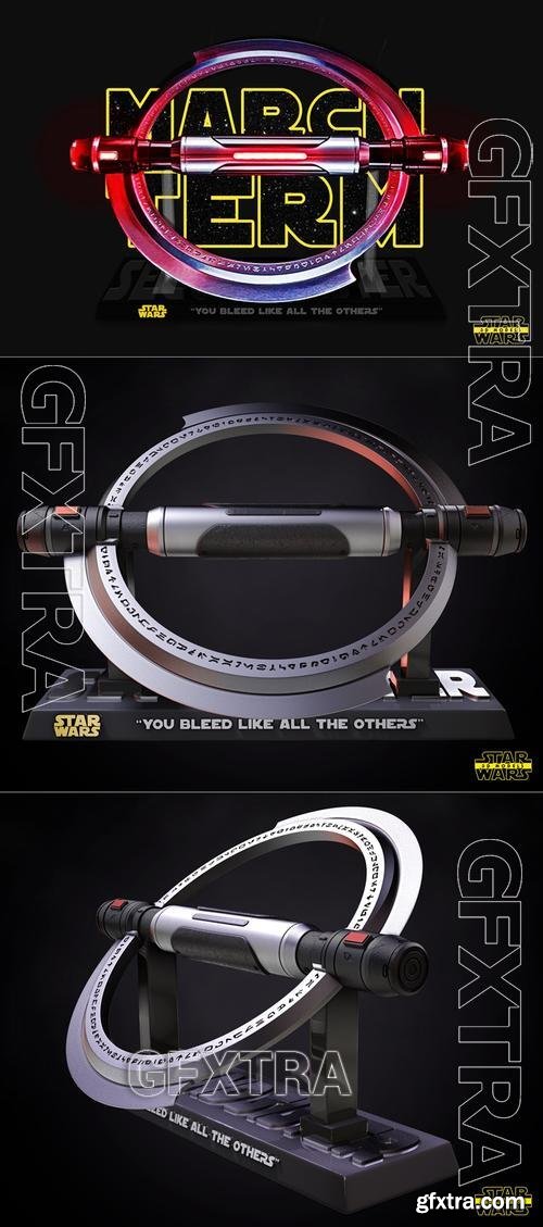 Star Wars - Second Sister Inquisitor Lightsaber Sculpture &ndash; 3D Print Model