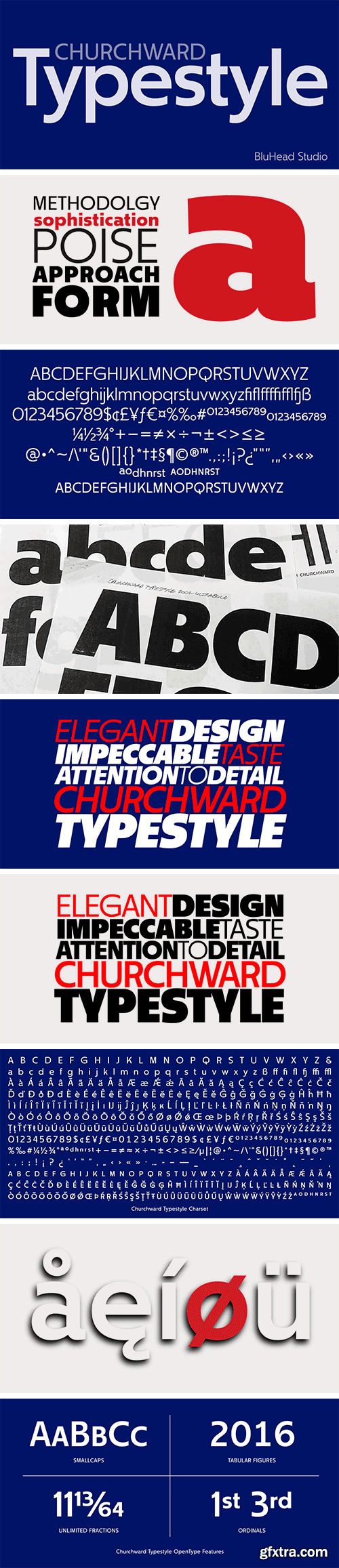 Churchward Typestyle Font Family