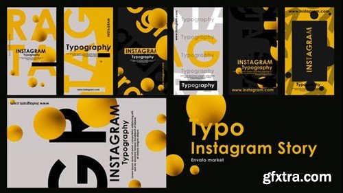 Videohive Typographic Instagram Stories 44906961