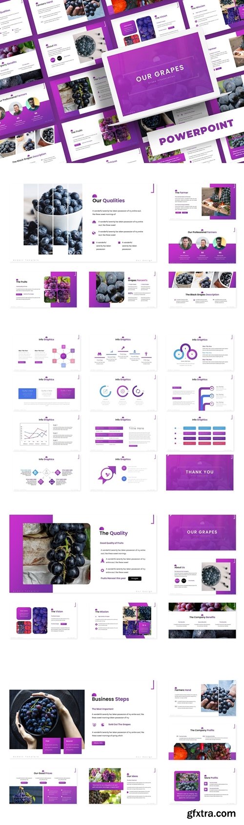 Grapes - Powerpoint,Keynote,Google Slides Template