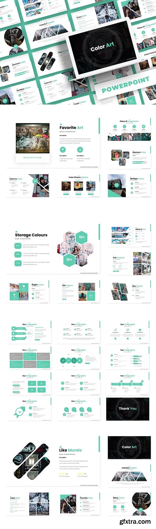 Color Art - Powerpoint,Keynote,Google Slides Template