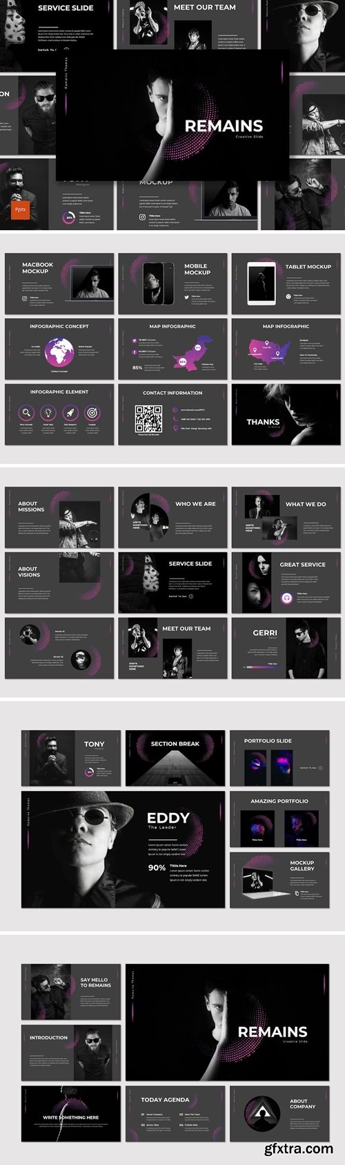 Remains - Powerpoint,Keynote,Google Slides Template