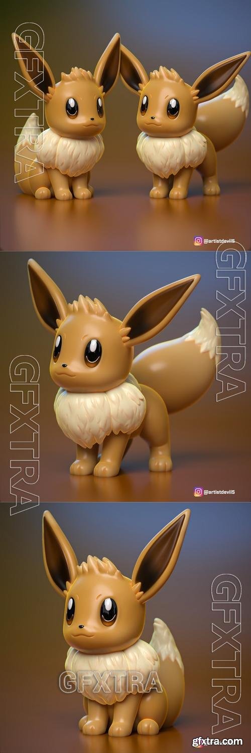 Eevee pokemon &ndash; 3D Print Model