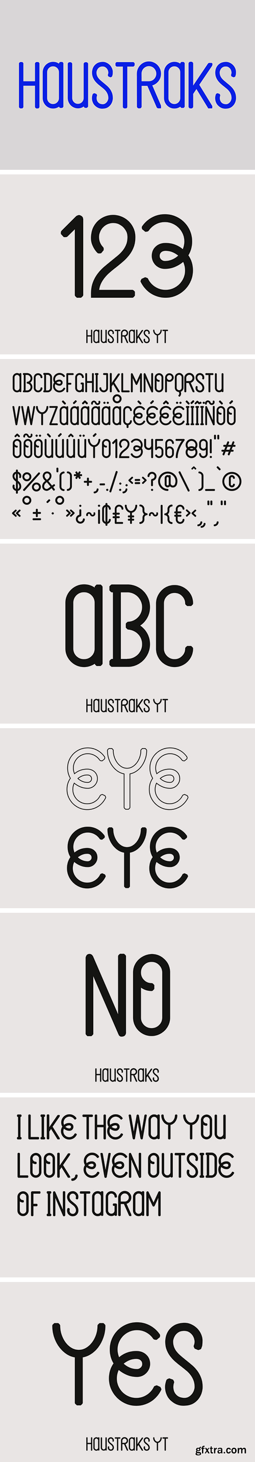 Haustraks Typeface