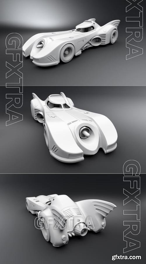 Batmobile Scale model &ndash; 3D Print Model