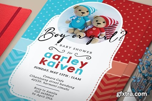 Gender Reveal Party Invitation U5C79LU