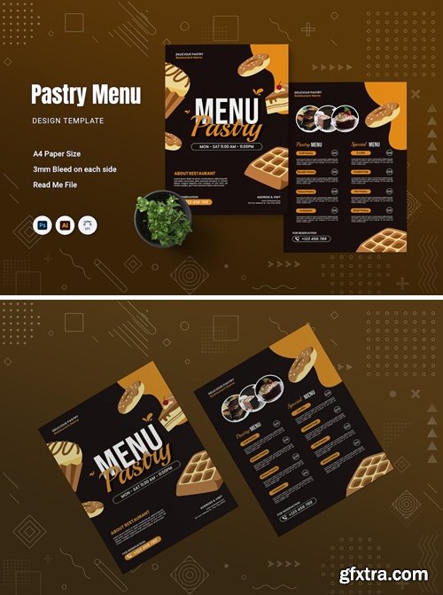 Pastry Restaurant Menu 8AMXGFQ