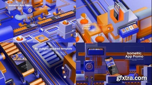 Videohive Isometric App MockUp Promo 44938793