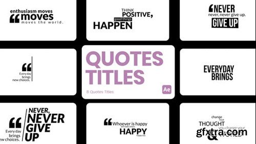 Videohive Quotes Titles for After Effects 44986003