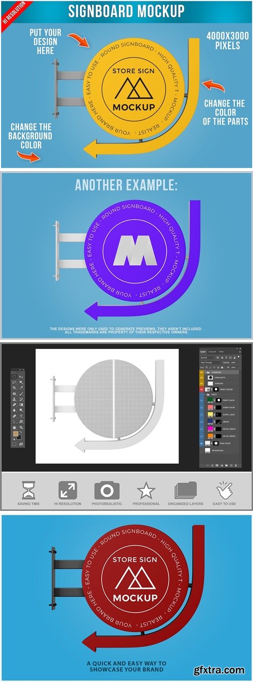 Signboard Mockup D22A76Q