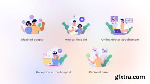 Videohive Reception at the Hospital - Flat concepts 44942337