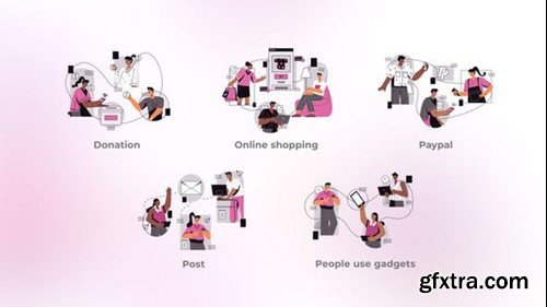 Videohive Online Shopping - Composition with 4 Elements 44942274