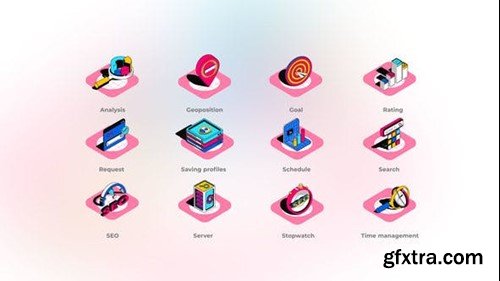 Videohive SEO - Isometric Icons 44942142