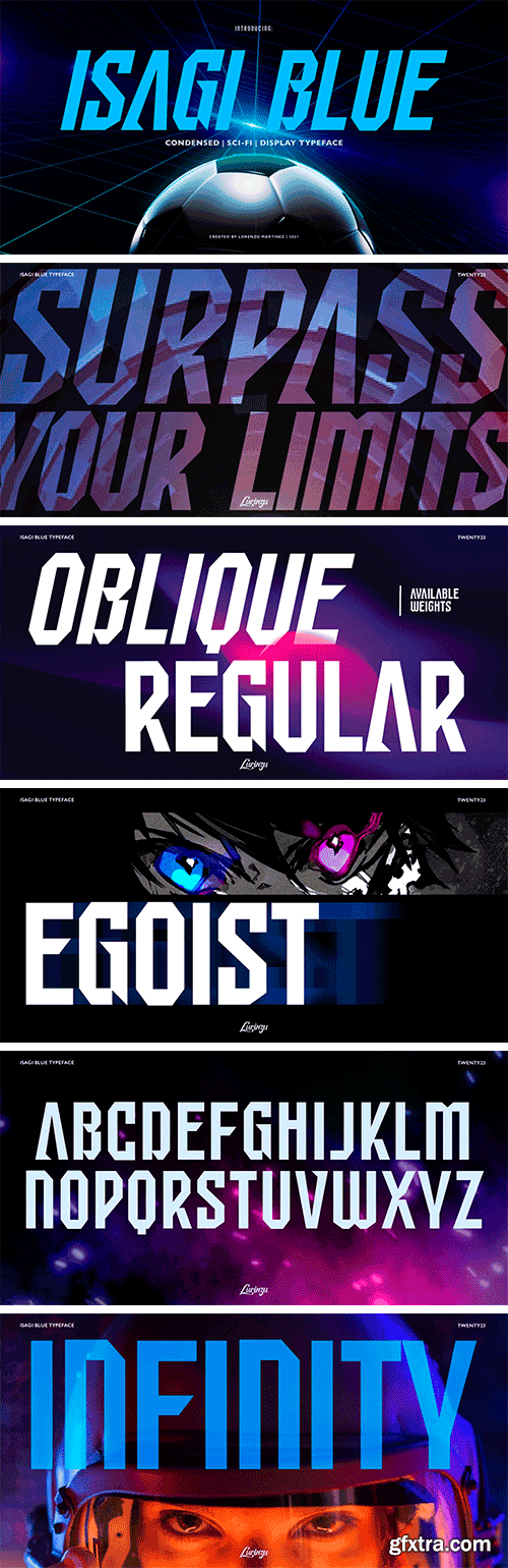 Isagi Blue Font Family