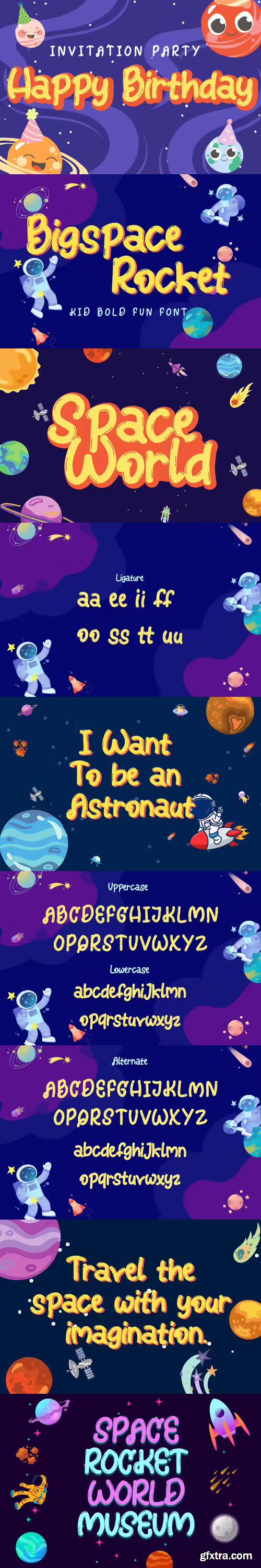 Bigspace Rocket - Kids Bold Fun Font