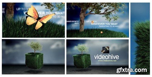 Videohive Cubic Grass field Logo Reveal 3118763