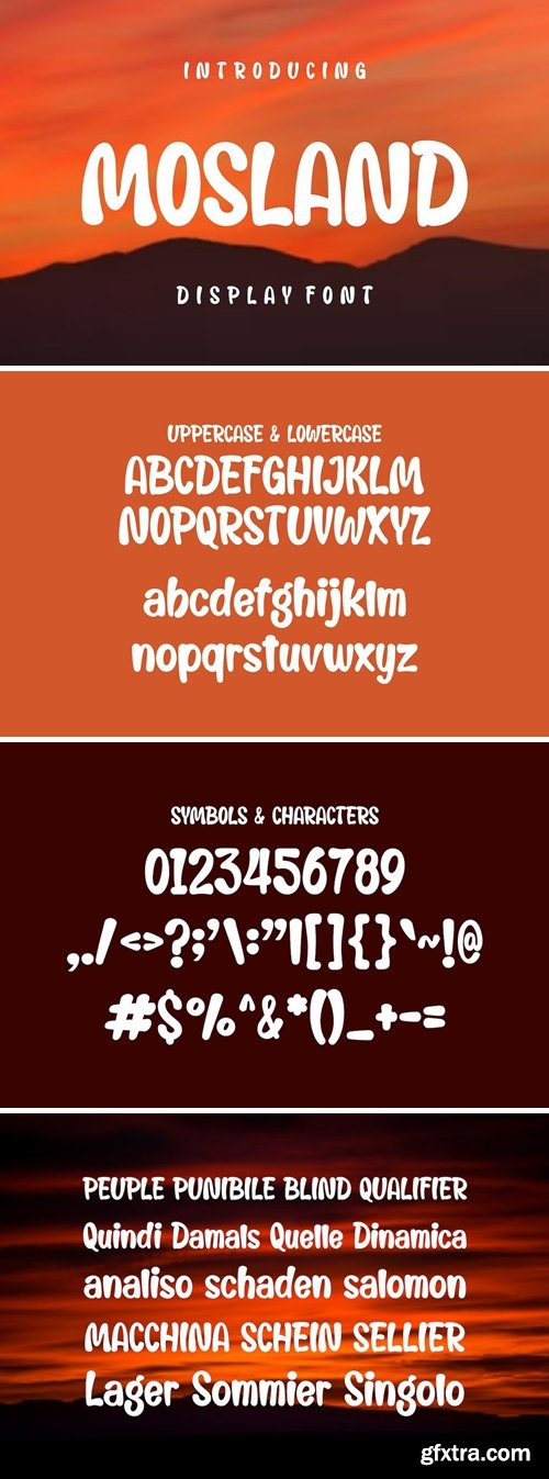 Mosland Font