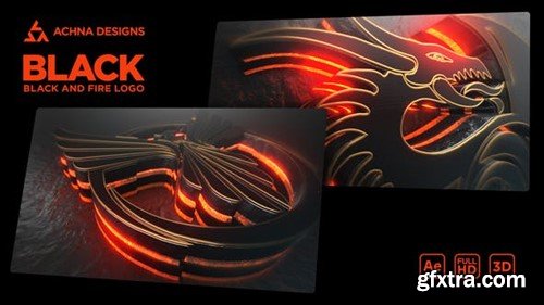 Videohive Black Epic And Fire Logo 43743765
