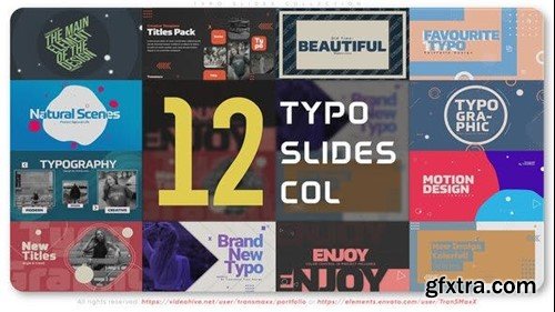 Videohive Typo Slides Collection 44942178