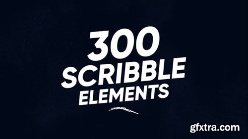 Videohive 300 Scribble Elements 23145343