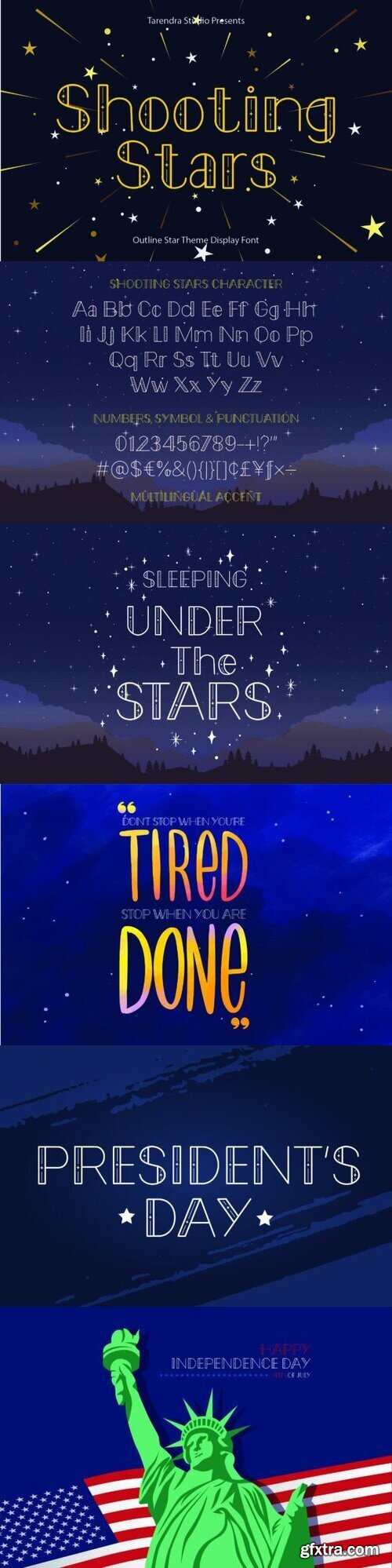 Shooting Stars Font