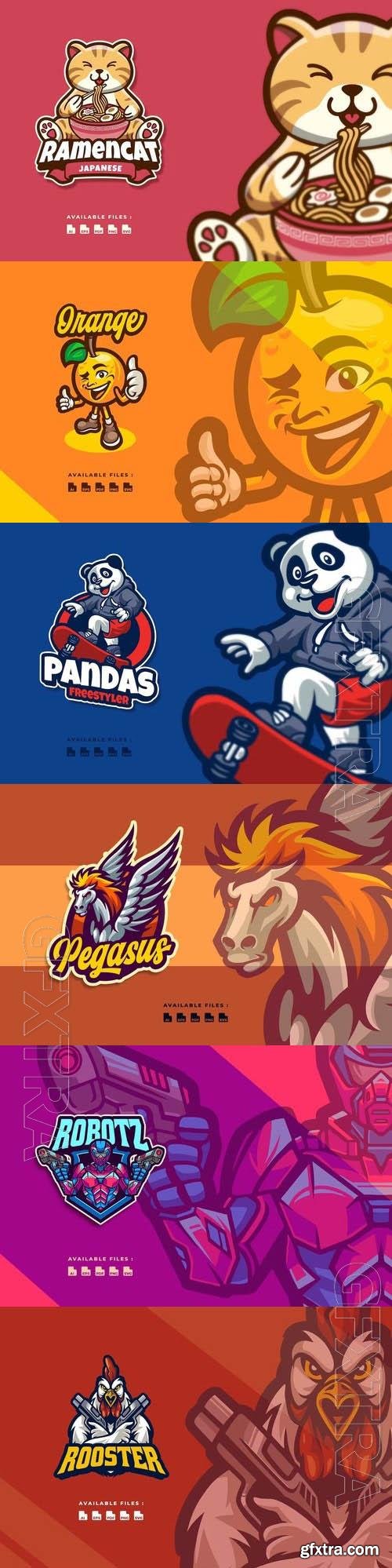 Mascot logo vector set vol 15