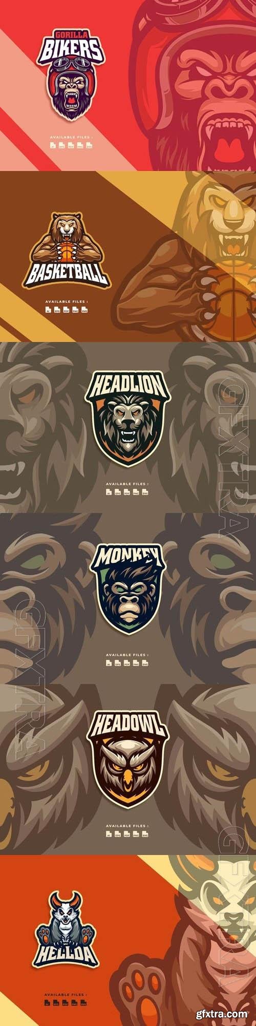 Mascot logo vector set vol 14