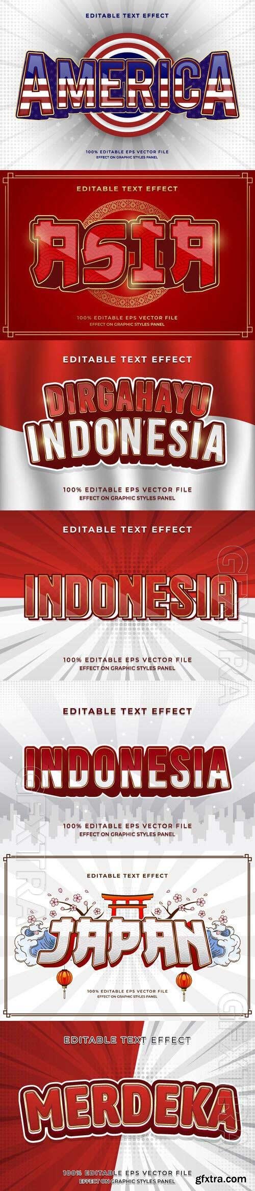 Vector 3d text editable, text effect font vol 182