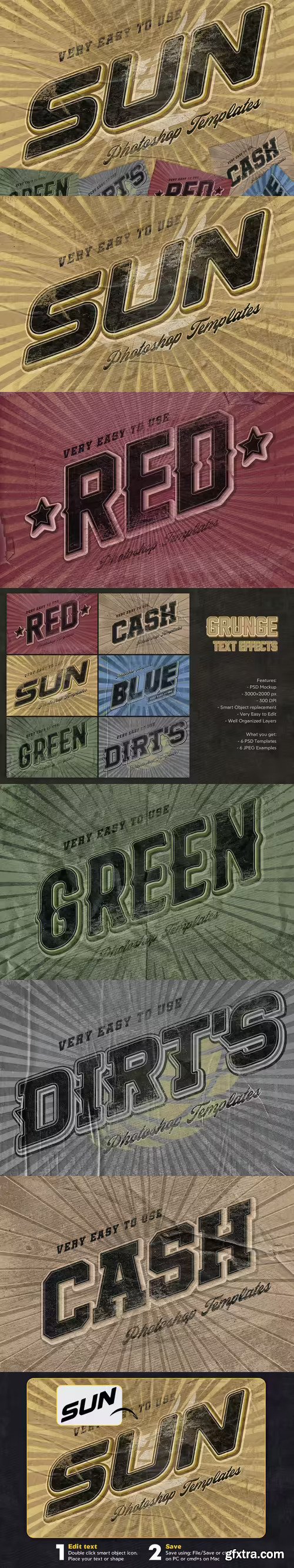 Grunge Vintage Text Effects