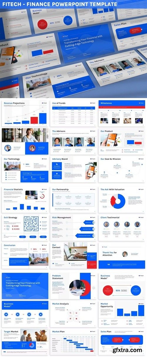 Fitech - Finance Powerpoint Template U2ZGM27