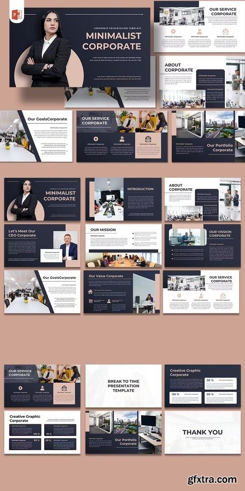 Minimalist Corporate - PowerPoint Template LUMPCPF