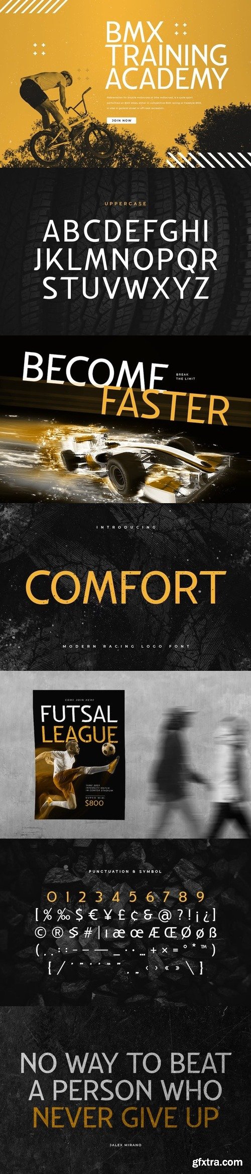 Comfort - Modern Racing Logo Font ZWZ5YJE