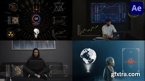 Videohive Digital Futuristic Interface Pack for After Effects 45068267