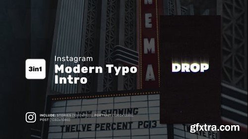 Videohive Instagram Modern Typo Intro 45087239