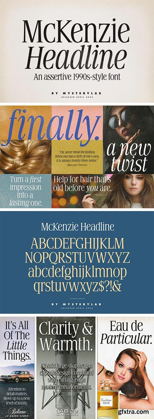 McKenzie Headline Nineties Font