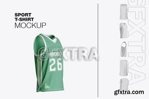 Set Basketball Jersey Mockup F3XF67M