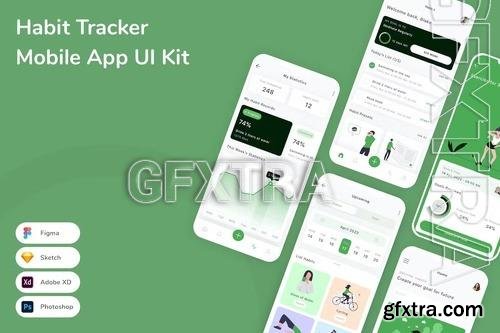 Habit Tracker Mobile App UI Kit 5TXEP34