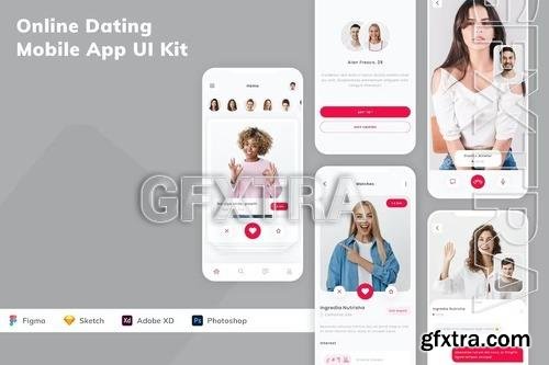 Online Dating Mobile App UI Kit G2XBQG7