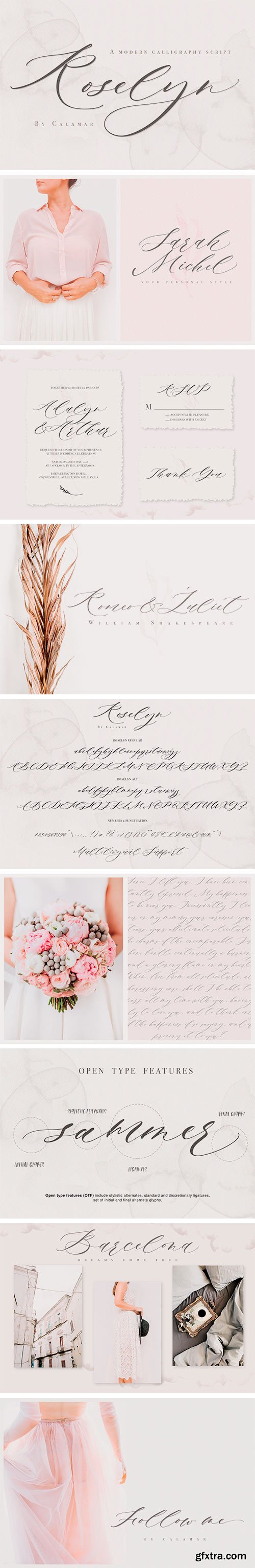 Roselyn Script Font