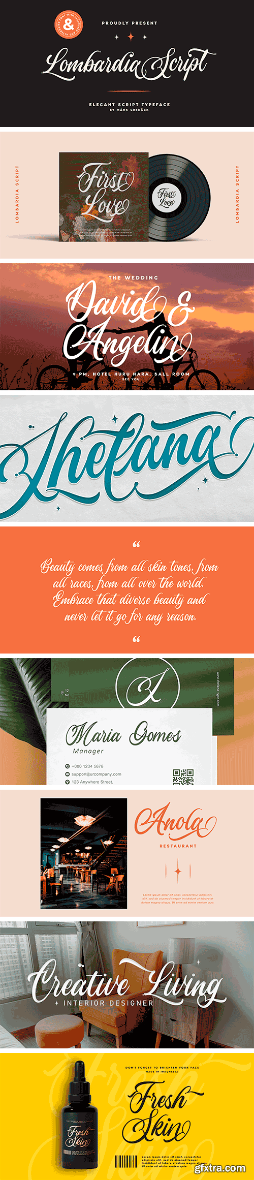 Lombardia Script Font Family