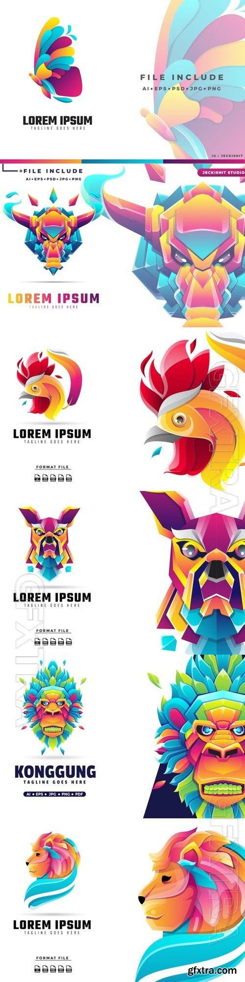 Gradient logo vector set vol 2